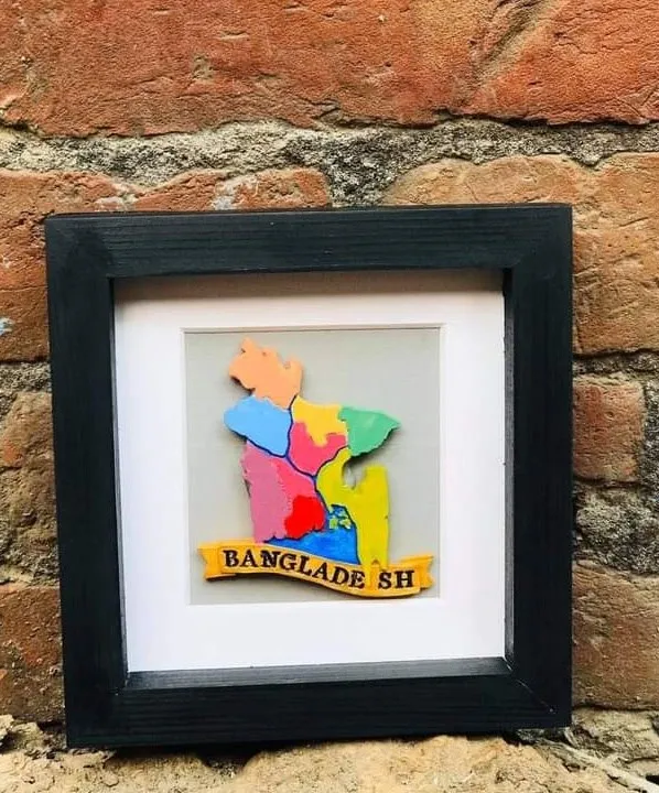 Mini Desktop Frame – Map