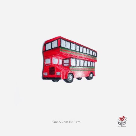 Double Decker Bus Fridge Magnet