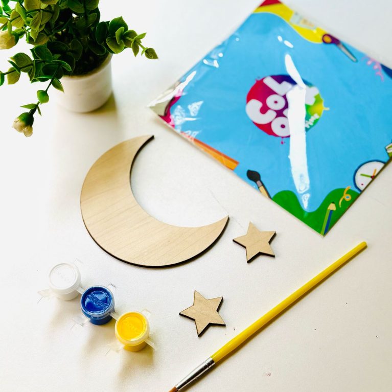 Eid Moon & Star Colour Shape