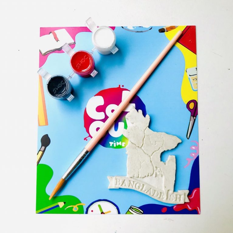 Bangladesh Map Colouring chip