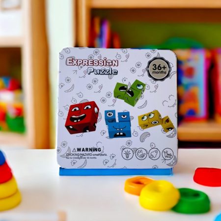 Wooden Expressions Matching Puzzles