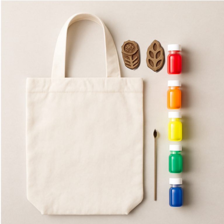 DIY Tote Bag Painting Kit – Fabric Art Craft Set for Kids & Adults