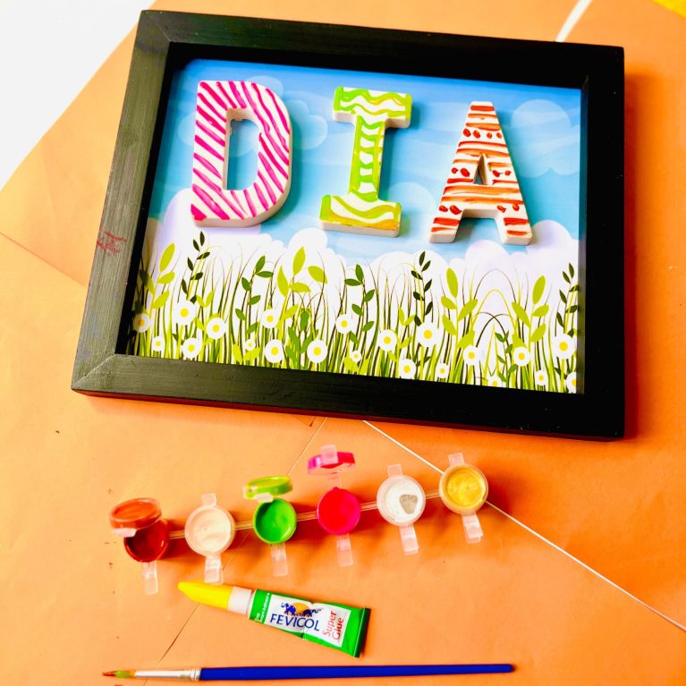 Customised Alphabet Frame Art Kit