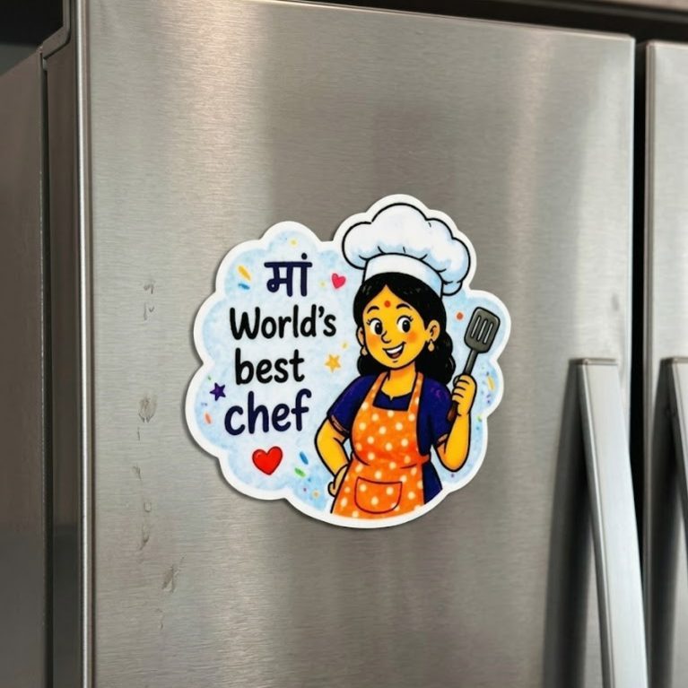 Maa – The Master Chef Acrylic Fridge Magnet