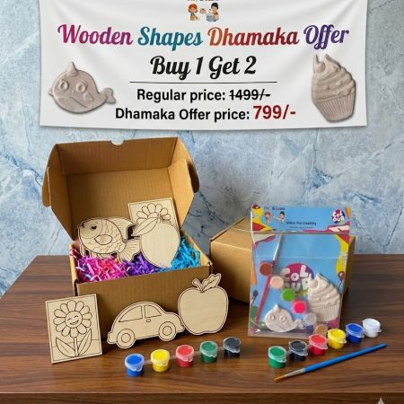 Wooden Activity Kit Box-Buy 1 Package get 2 marble stone shapes Free