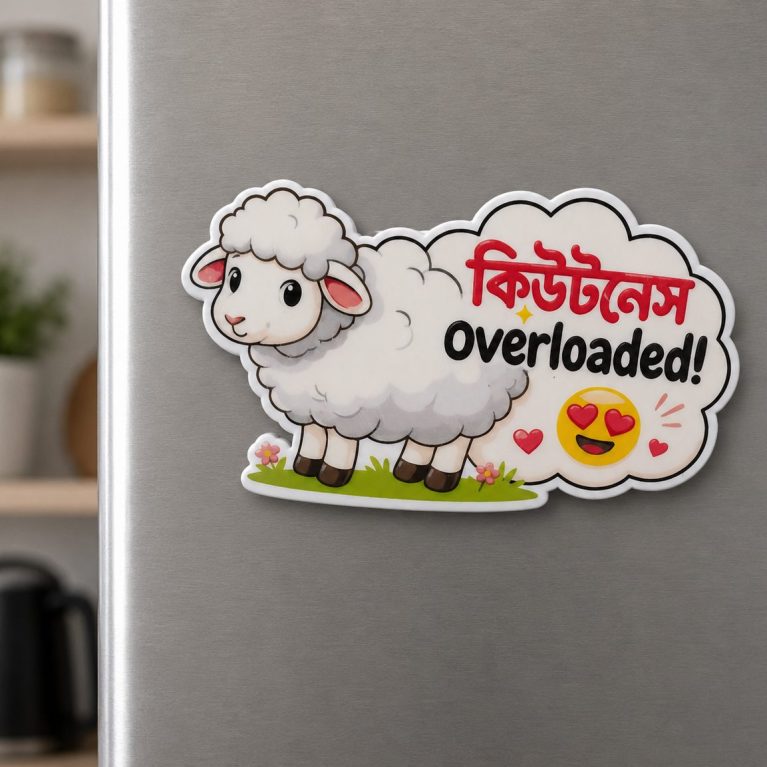 Cuteness Overloaded- Kids Qurbani Cute Fridge Magnet