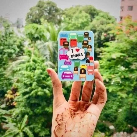 I love Dhaka acrylic fridge magnet