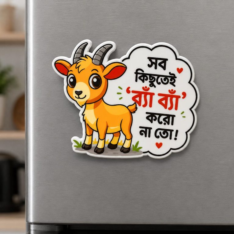 Irritating Animal Goat- Kids Qurbani Cute Fridge Magnet