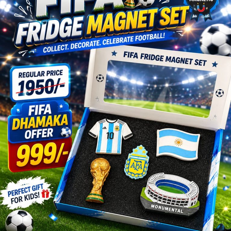 FIFA Fridge Magnet Set | Argentina version- Football Fan Collectible Gift