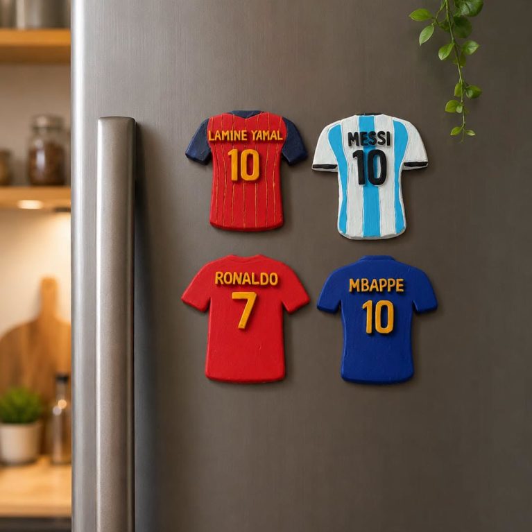 Football Player Jersey Fridge Magnet | Premium Handmade Collection